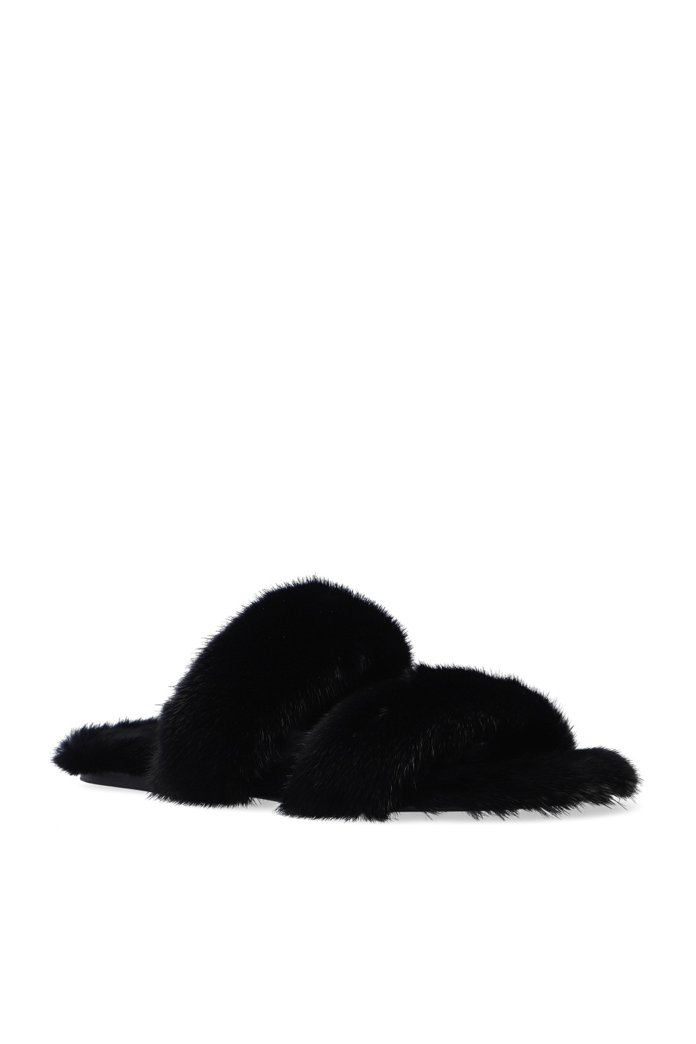 Saint Laurent Fur slides